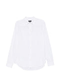 Emporio Armani Linen-Blend Shirt — White