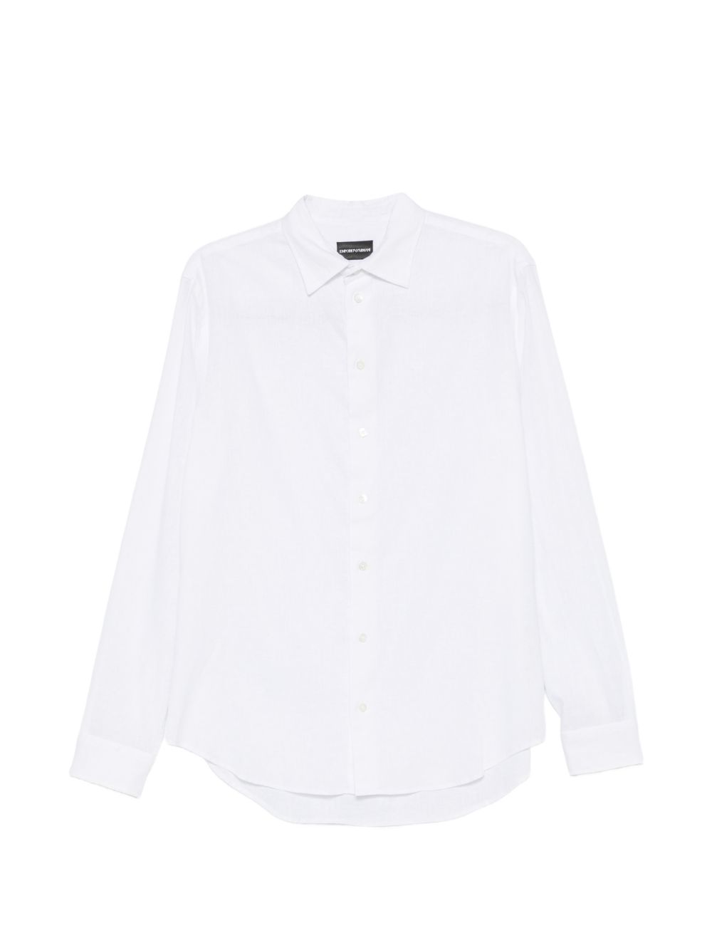 Emporio Armani Linen-Blend Shirt — White
