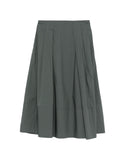 Woolrich Pleated Cotton Skirt — Green