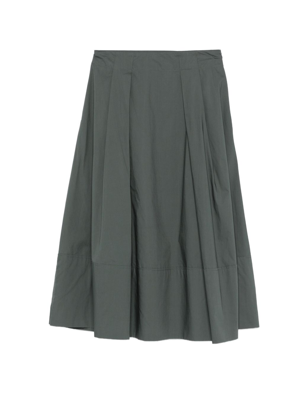 Woolrich Pleated Cotton Skirt — Green
