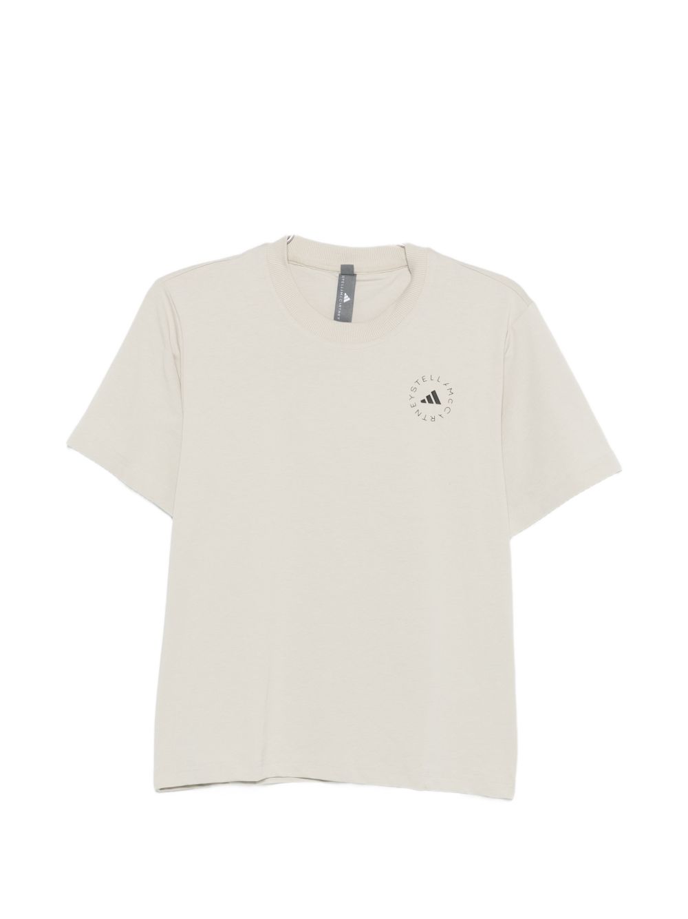 Adidas By Stella McCartney Logo T-shirt — Beige