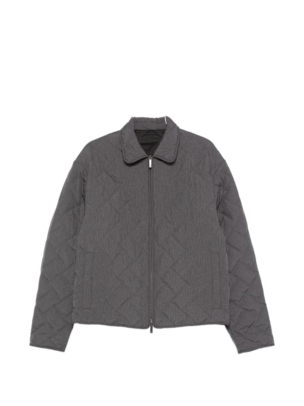 Emporio Armani Quilted Blouson Jacket — Grey