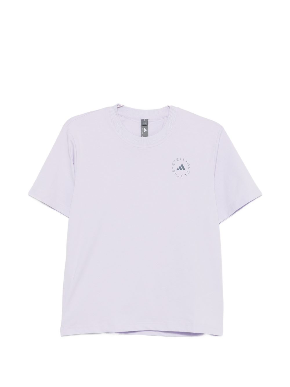 Adidas By Stella McCartney Logo-Embroidered T-Shirt — Lilac