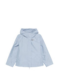 Fay Hooded Short Parka Coat — blue