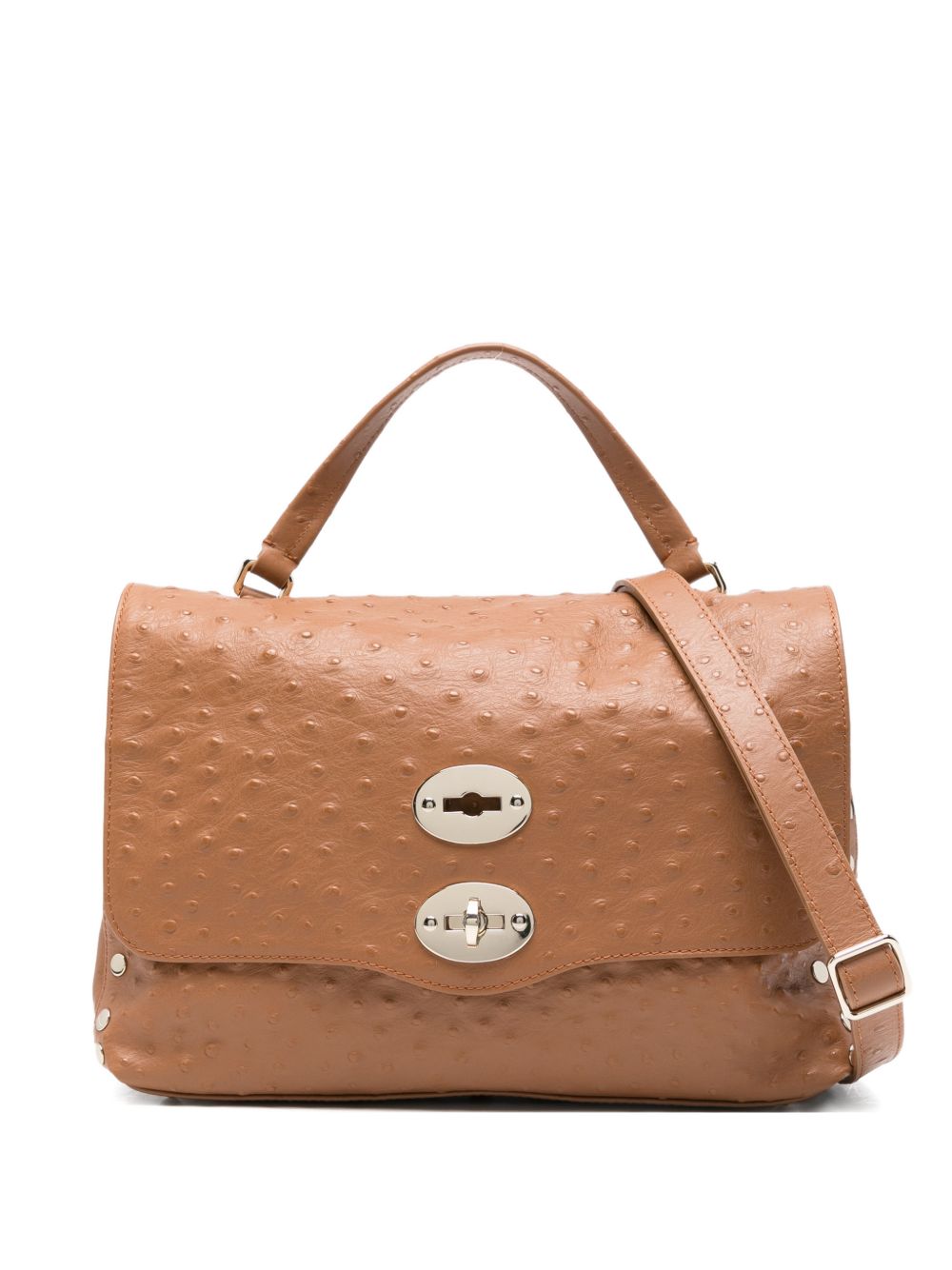 Zanellato Postina Top Handle Bag — Cognac