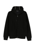 Emporio Armani Cotton-Blend Hoodie — Black