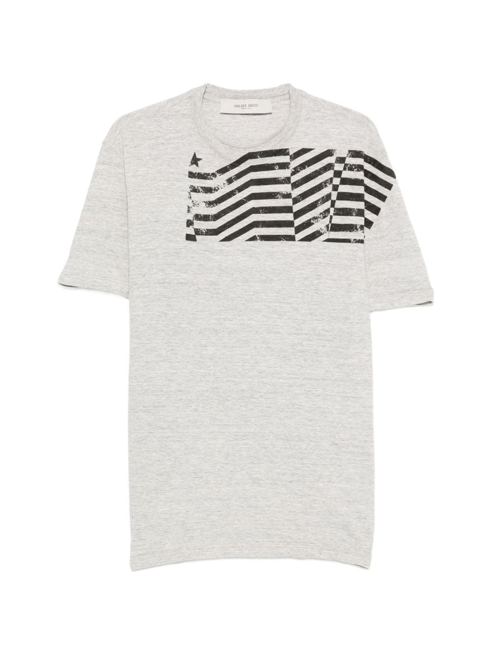 Golden Goose Graphic-Print Cotton T-Shirt — Grey