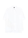 Fay Lace-Detail Cotton Shirt — White