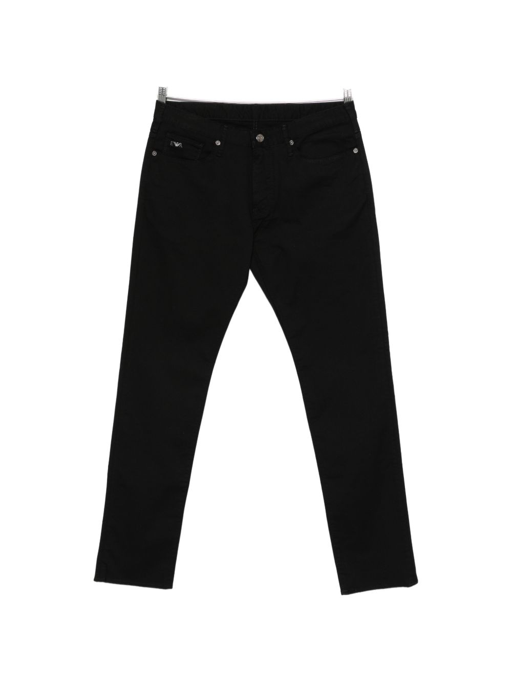 Emporio Armani Logo-Detail Denim Jeans — Black