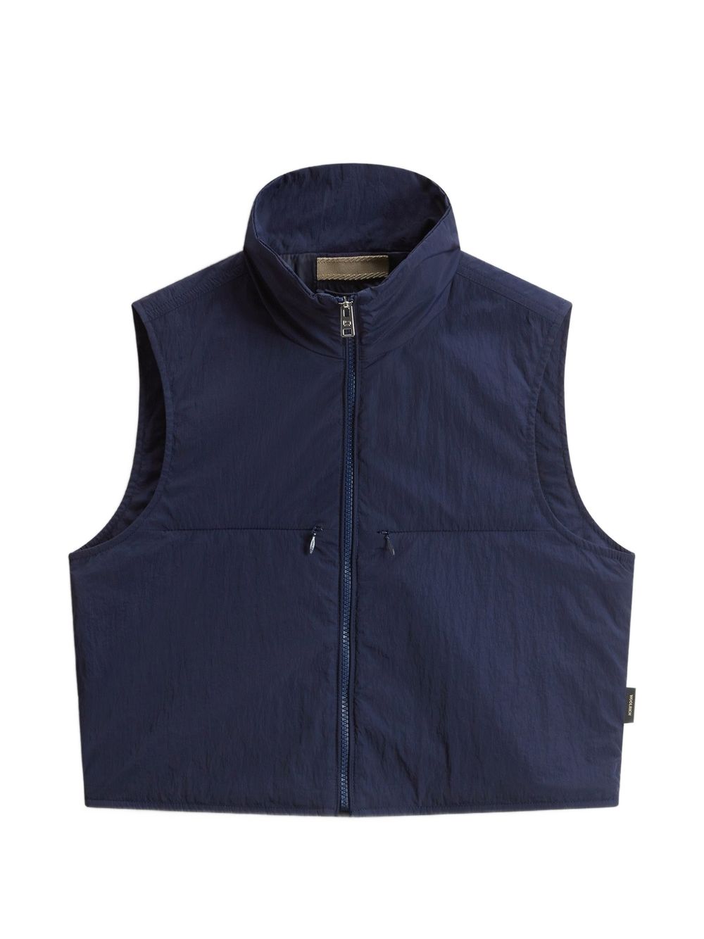 Woolrich Nylon Zip Vest — Navy