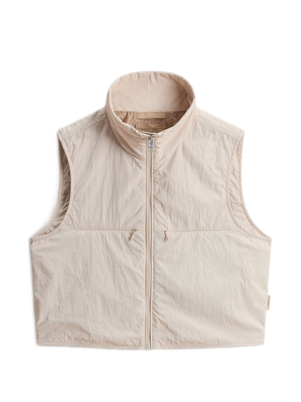 Woolrich Nylon Zip Vest — Beige