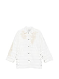 Ermanno Firenze Quilted Nylon Down Jacket — White