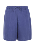 Emporio Armani Linen Shorts — Blue