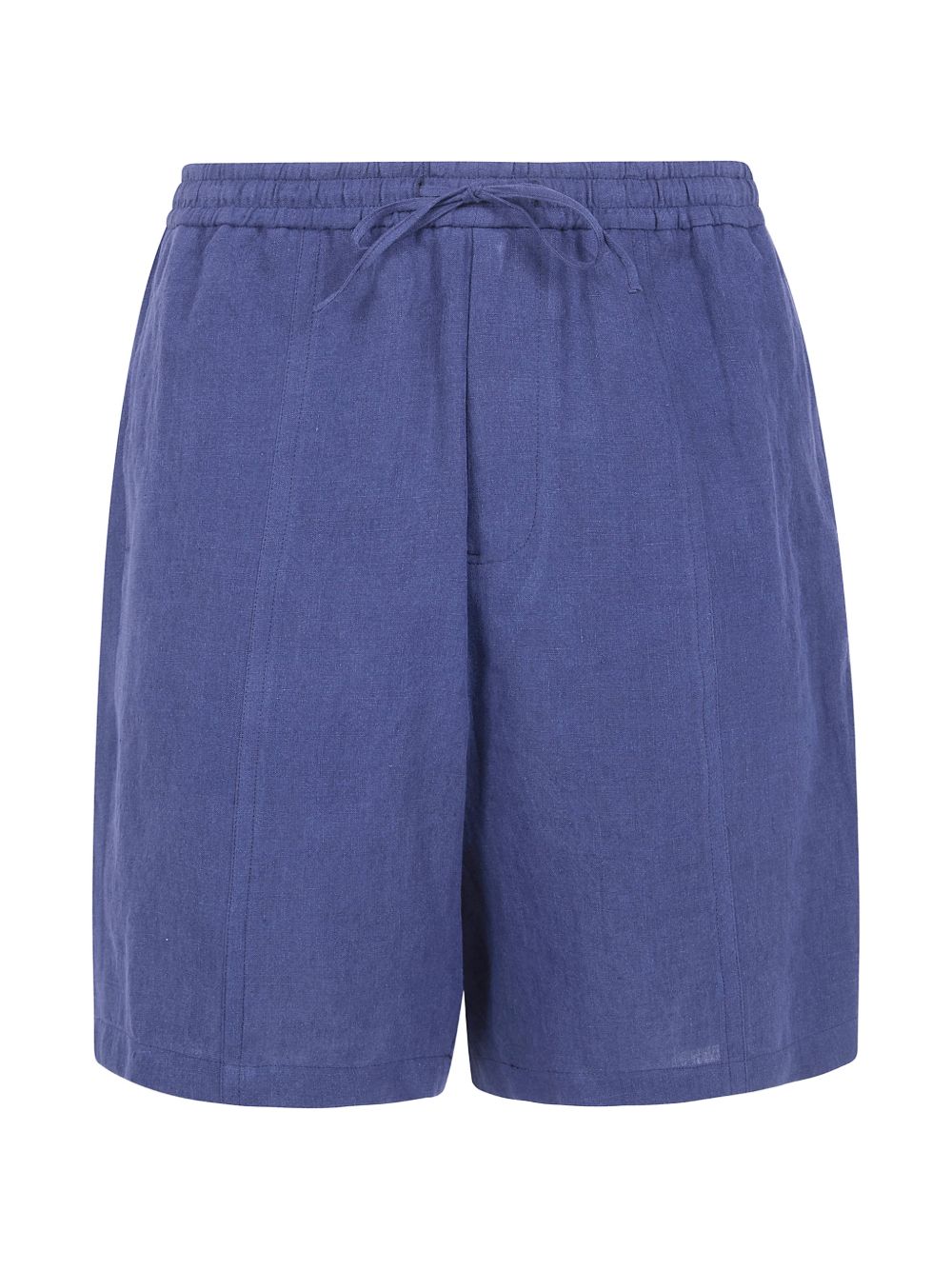 Emporio Armani Linen Shorts — Blue