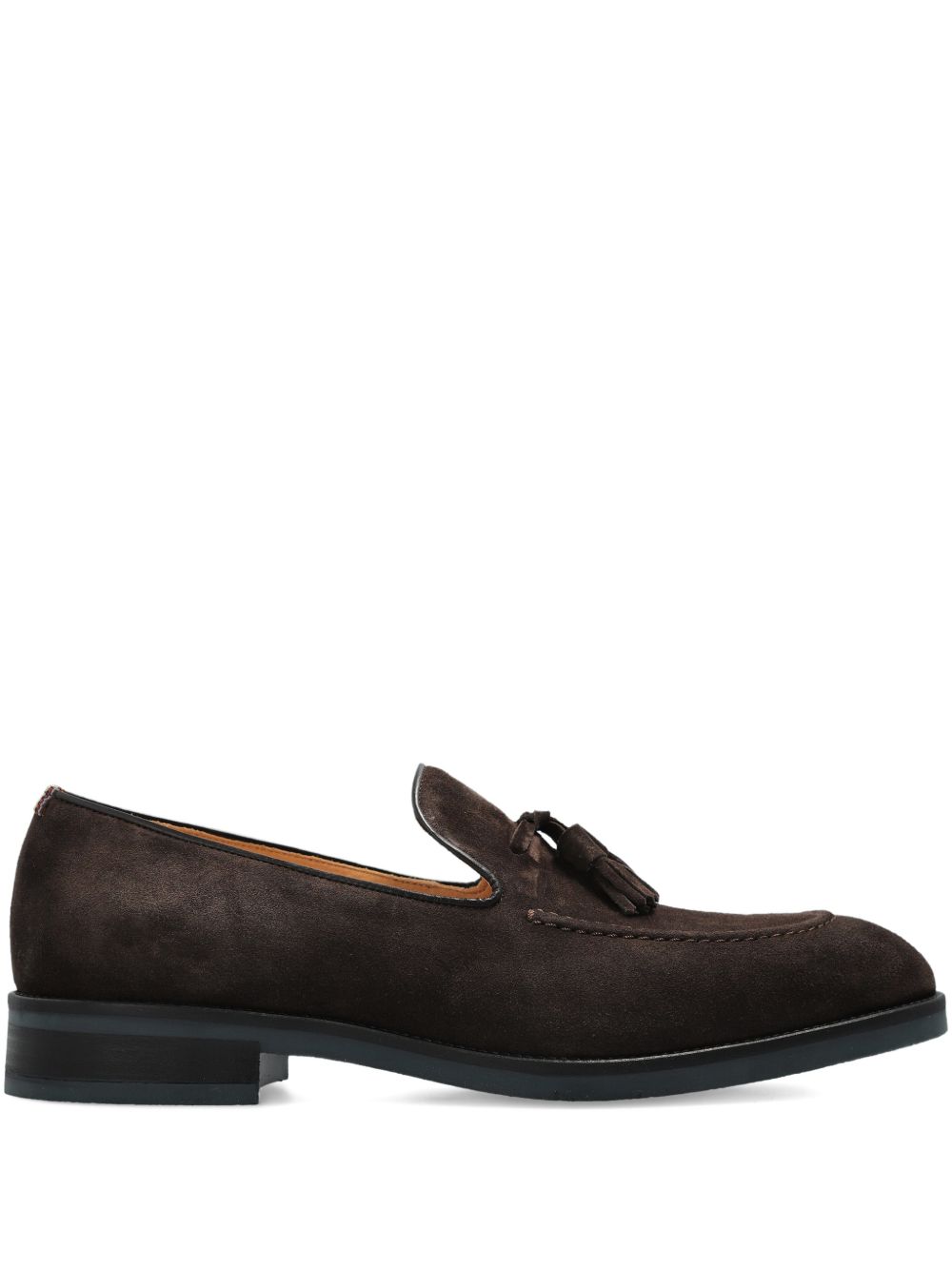 Paul Smith Tasselled Suede Loafer — Brown