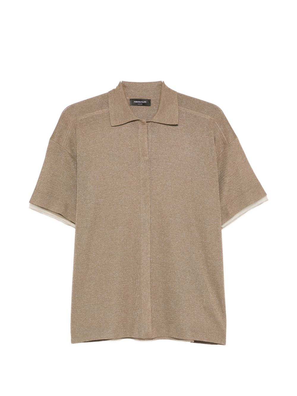 Fabiana Filippi Polo Collar Shirt — Beige
