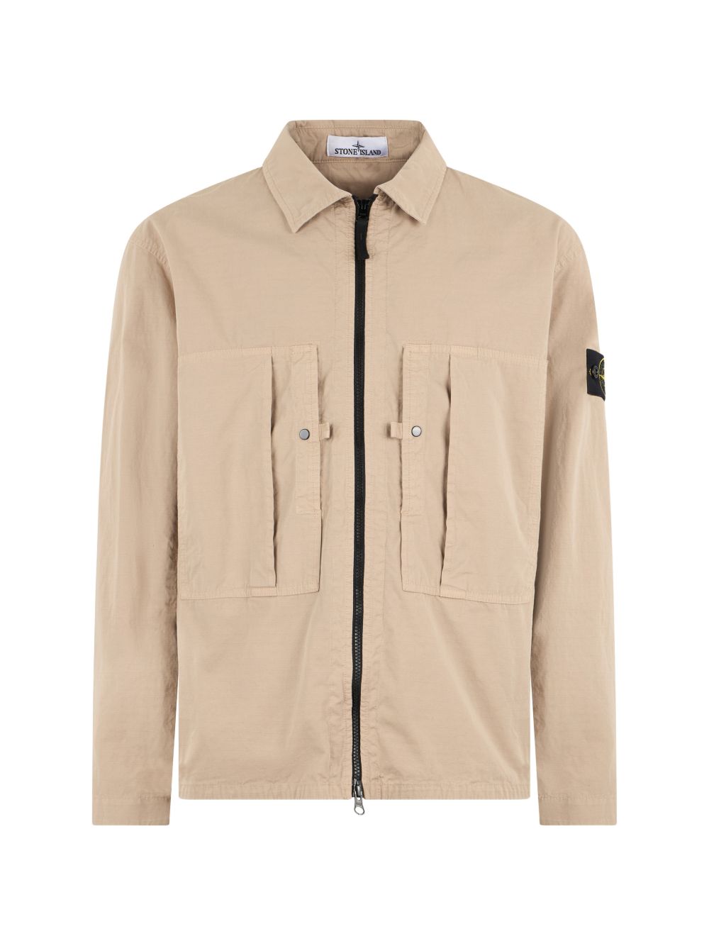 Stone Island Cotton Overshirt — Beige
