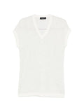 Fabiana Filippi Sequin-Embellished Openwork Blouse — White