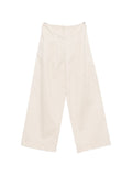 SUSANNE BOMMER Cotton Wide-Leg Trousers — Cream