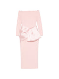 Solace London Rhianne Maxi Dress — Blush Pink