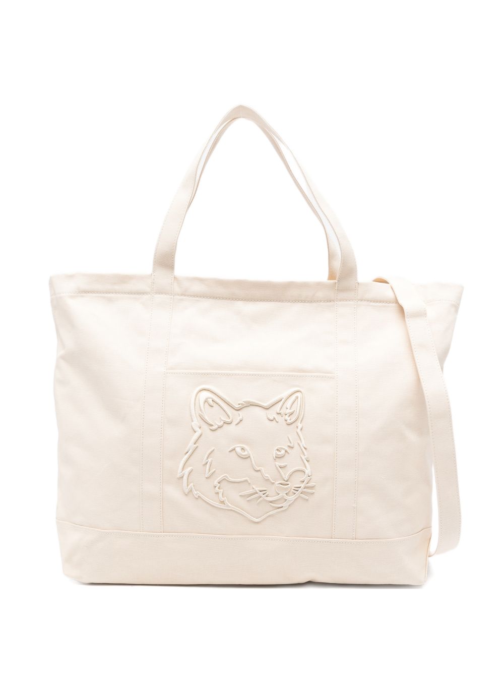 Maison Kitsuné Tote Bag — Beige
