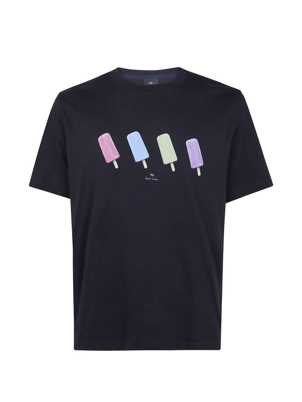 Paul Smith Popsicle Graphic-Print Cotton T-Shirt — Black