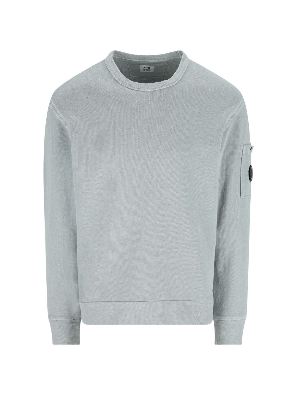 C.P. Company Crew Neck Cotton Sweatshirt — Grey