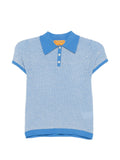 GUEST IN RESIDENCE Pique Cashmere Polo — blue