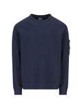 C.P. Company Lens-Detail Cotton Sweatshirt — Navy