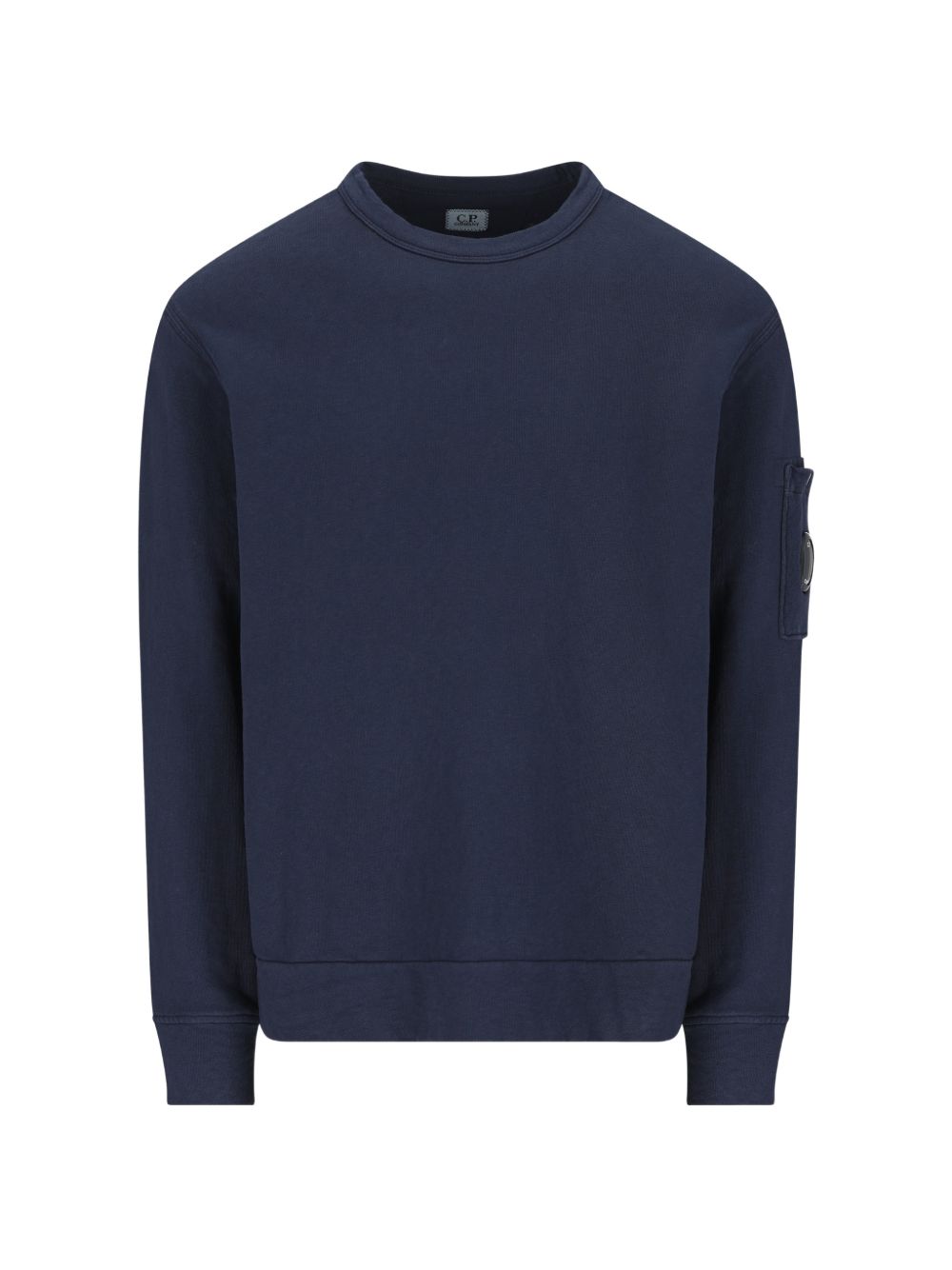 C.P. Company Lens-Detail Cotton Sweatshirt — Navy