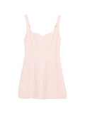 Alice + Olivia Textured Sweetheart Neck Mini Dress — Pink