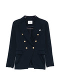 Circolo 1901 Cotton Double-Breasted Blazer — Navy
