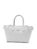 Emporio Armani Palmellato Leather Tote Bag — White