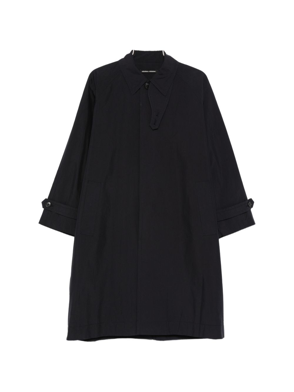 NICHOLSON & NICHOLSON Cotton-Blend Coat — Black
