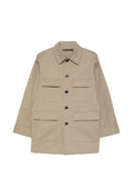 NICHOLSON & NICHOLSON Cotton Utility Jacket — Khaki