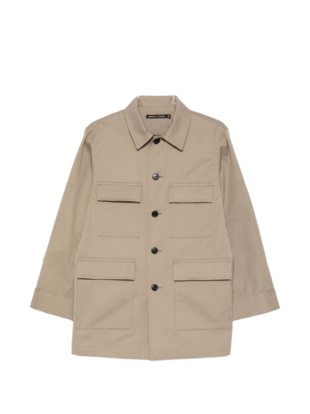 NICHOLSON & NICHOLSON Cotton Utility Jacket — Khaki