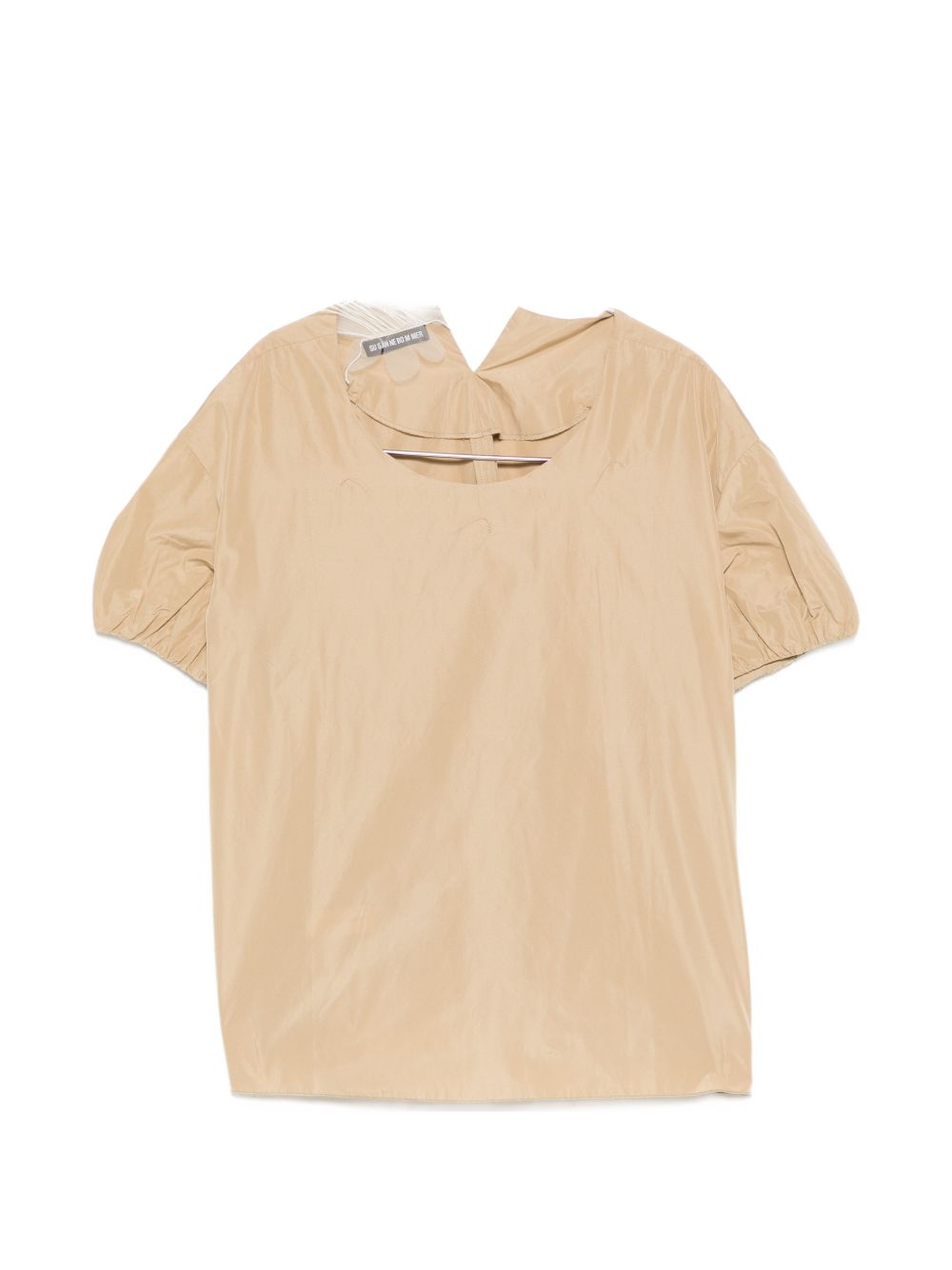 SUSANNE BOMMER Puffed Sleeves Blouse — Beige