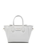 Emporio Armani Pebbled Leather Tote Bag — White