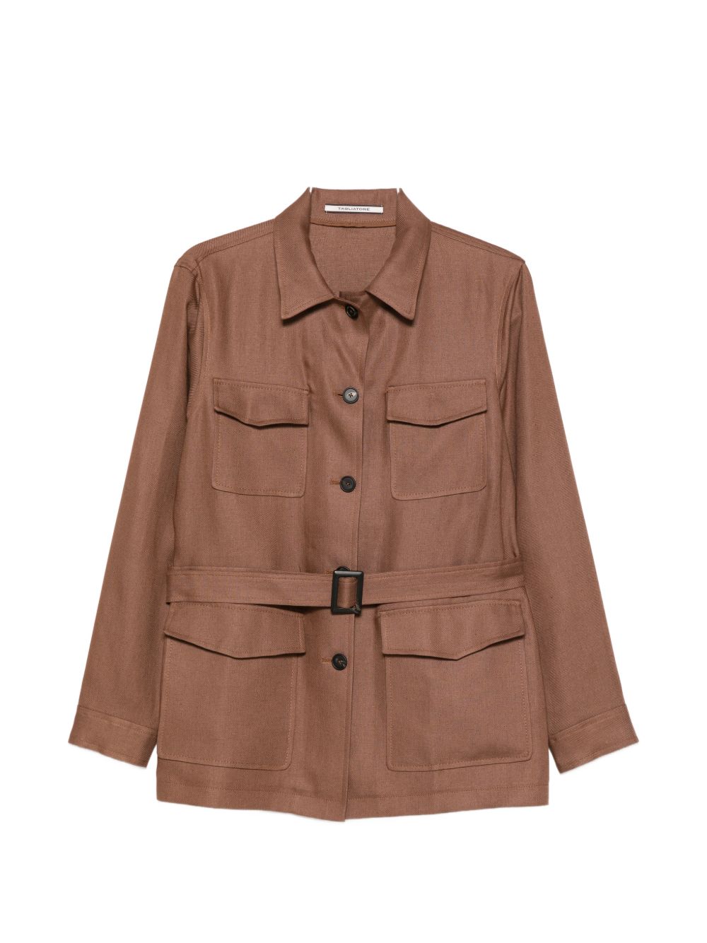 Tagliatore Linen Jacket — Brown
