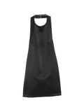 Elisabetta Franchi U-Neck Halterneck Mini Dress — Black