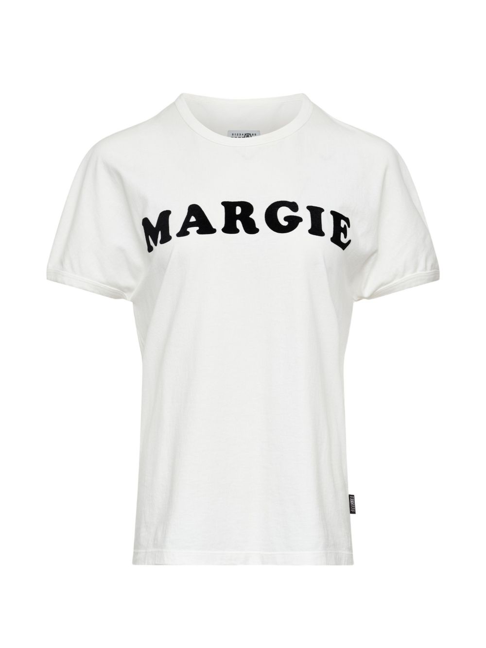 MM6 Maison Margiela Logo Print Cotton T-Shirt — Off-White