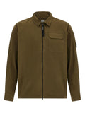 C.P. Company Organic Cotton Overshirt — olive