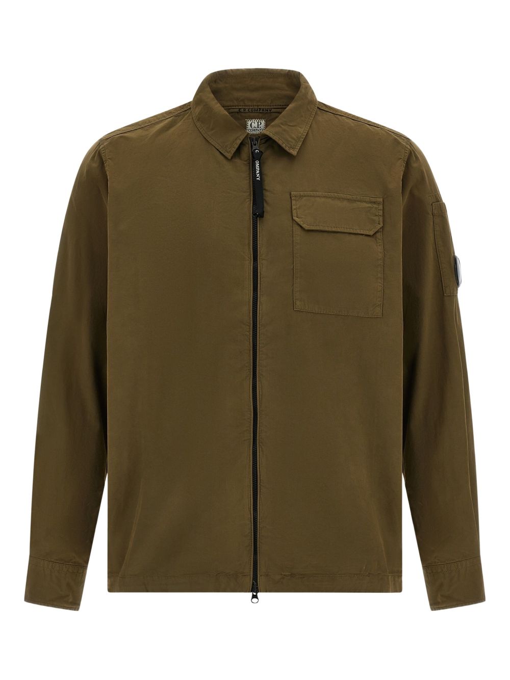 C.P. Company Organic Cotton Overshirt — olive