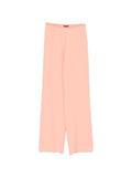 Emporio Armani Wide-Leg High-Waisted Trousers — Apricot