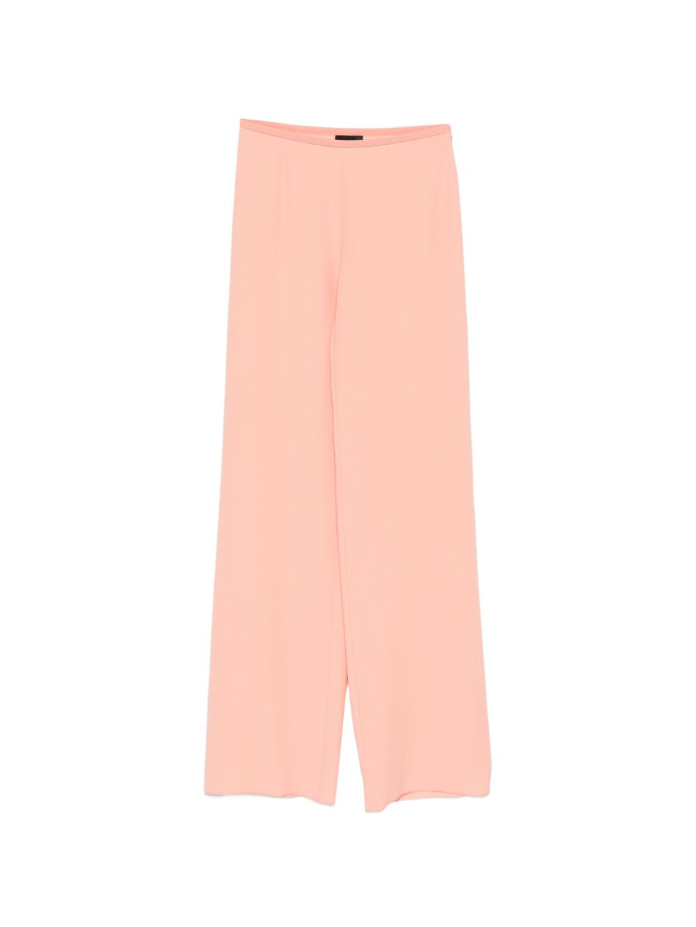 Emporio Armani Wide-Leg High-Waisted Trousers — Apricot