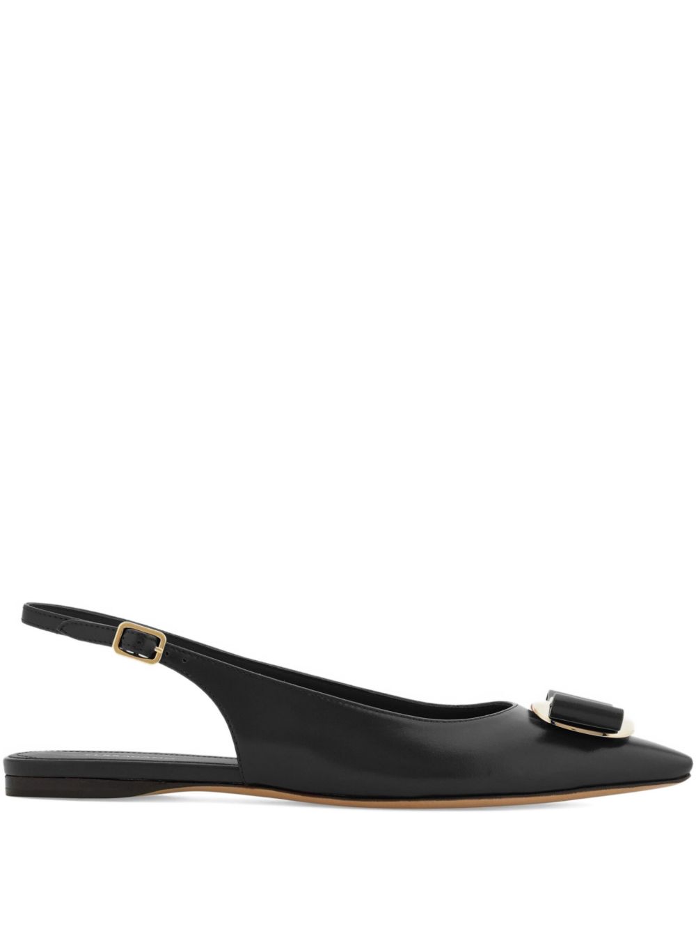 Ferragamo Vara Slingback Flat — Black