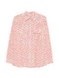 Alessandro Enriquez Amore Print Cotton Shirt — White