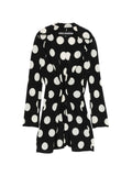 Junya Watanabe Polka-Dot Single-Breasted Blazer — Black