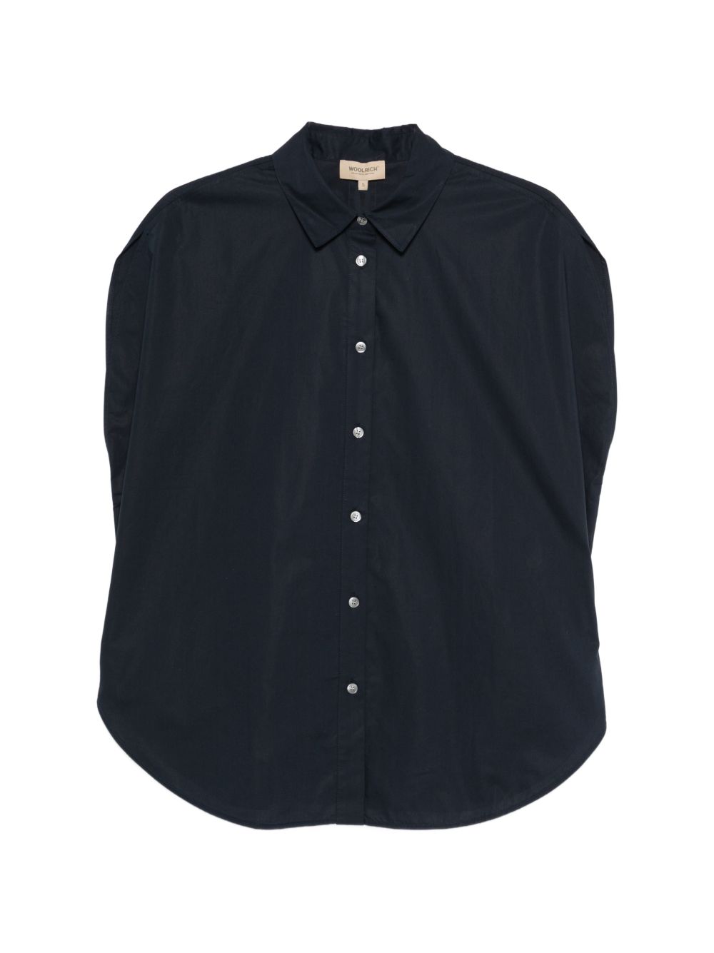 Woolrich Cotton Shirt — Navy