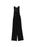 Elisabetta Franchi Sequin-Embellished Jumpsuit — Black